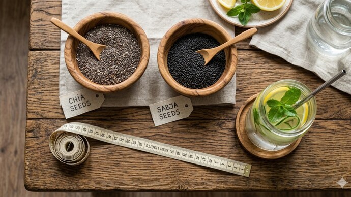 A comparison of sabja and chia seeds looks at how each supports weight management and digestion.