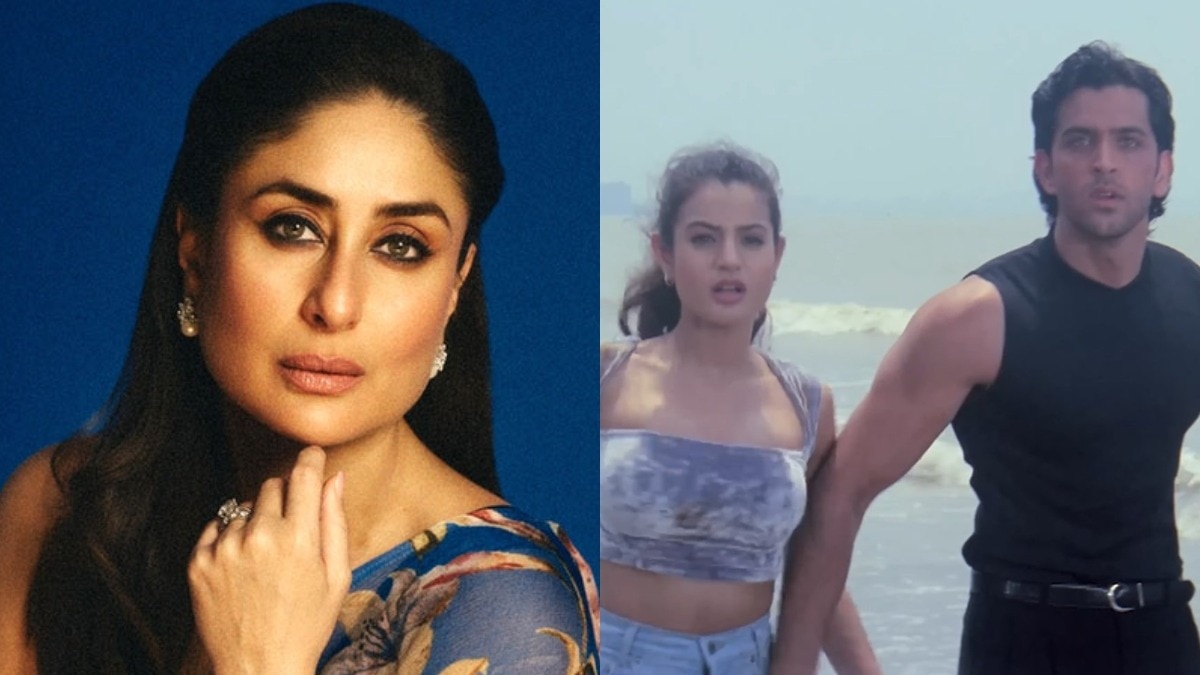 Kareena Kapoor (left); and Hrithik Roshan with Ameesha Patel in Kaho Naa...Pyaar Hai (Credit: X/AllAbout90sLife) Fans notice Kareena Kapoor in Kaho Naa...Pyaar Hai climax scene