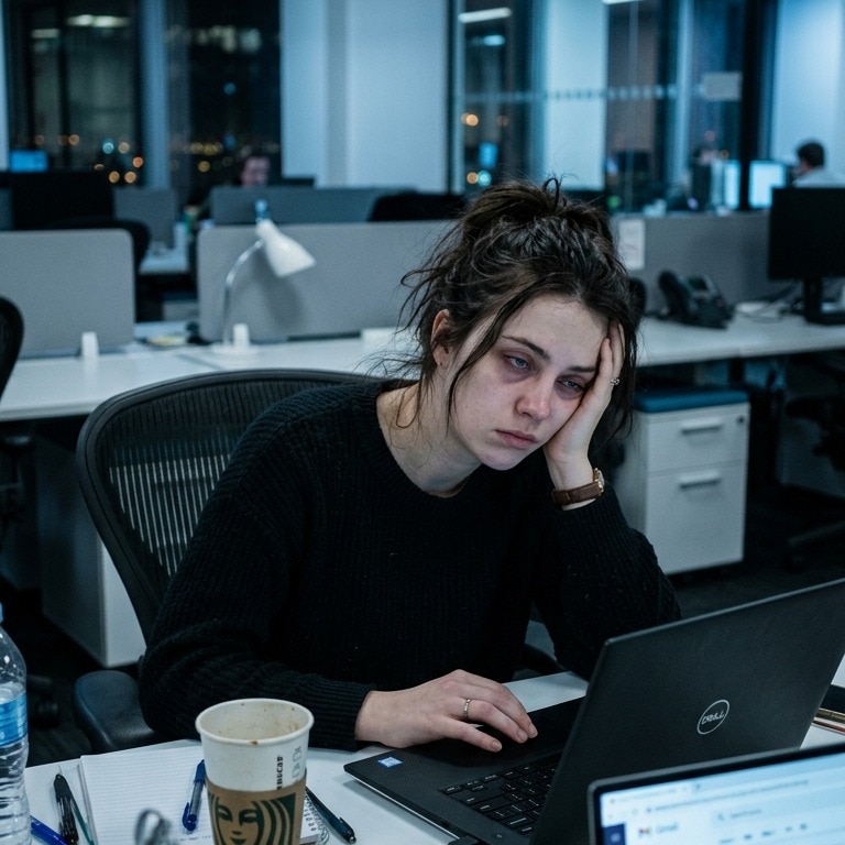 What is ‘office air'? The viral trend behind tired faces
