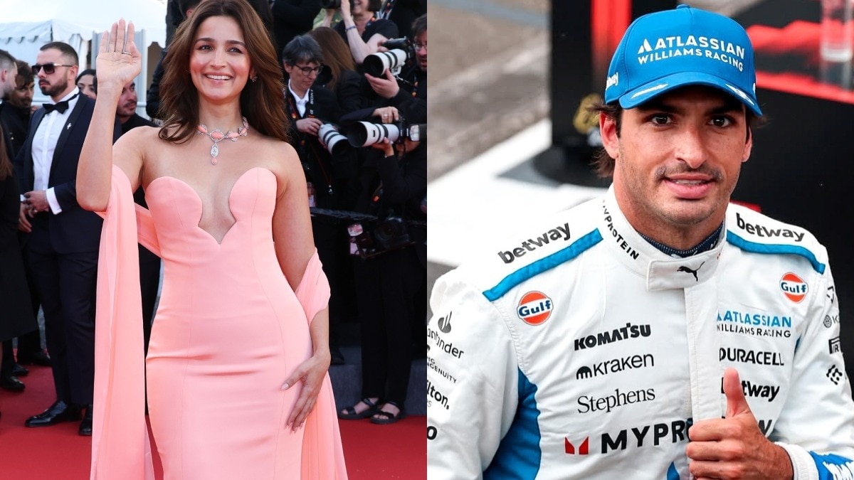 (Left) Alia Bhatt, (Right) Carlos Sainz at Cannes Film Festival 2026
