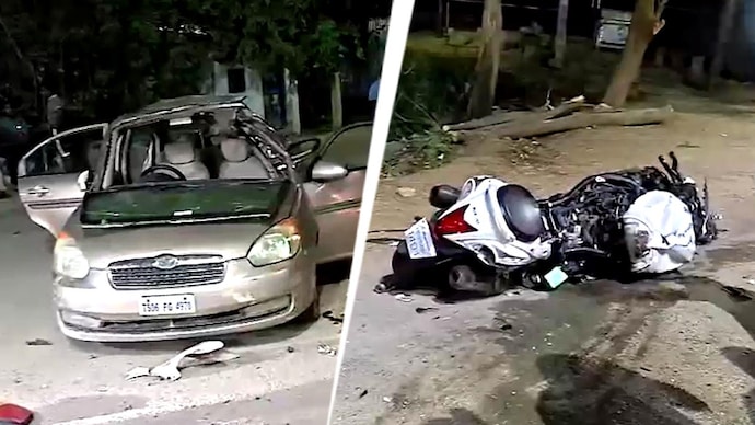 Locals have claimed that the road has become a hub for illegal bike racing. (Visuals: Reporter) Mahbubnagar