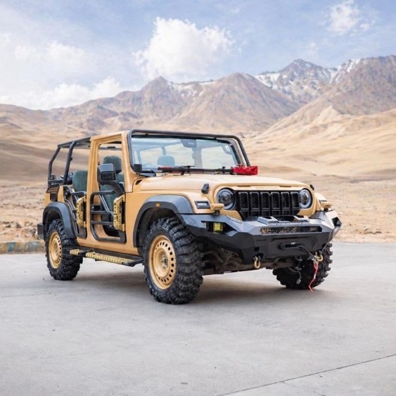 No frills, all function: Mahindra Thar Roxx transformed into a combat-ready ATV