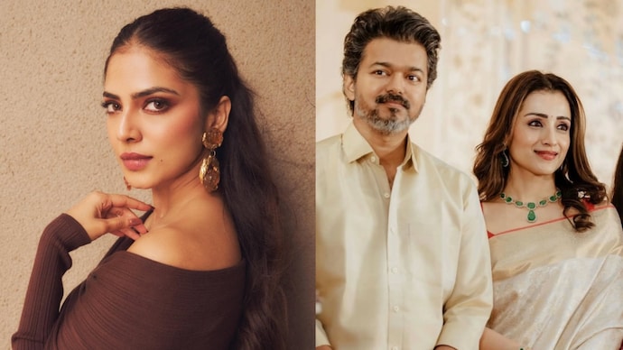 Malavika Mohanan expressed displeasure over a 'distasteful' question about Vijay and Trisha at a Chennai event. Malavika Mohanan, Vijay and Trisha