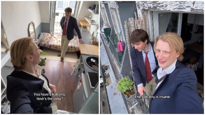 Man gives tour of ‘smallest apartment in Paris’ (Photos: Sebastian Hedberg/Instagram) Man gives tour of smallest apartment in Paris