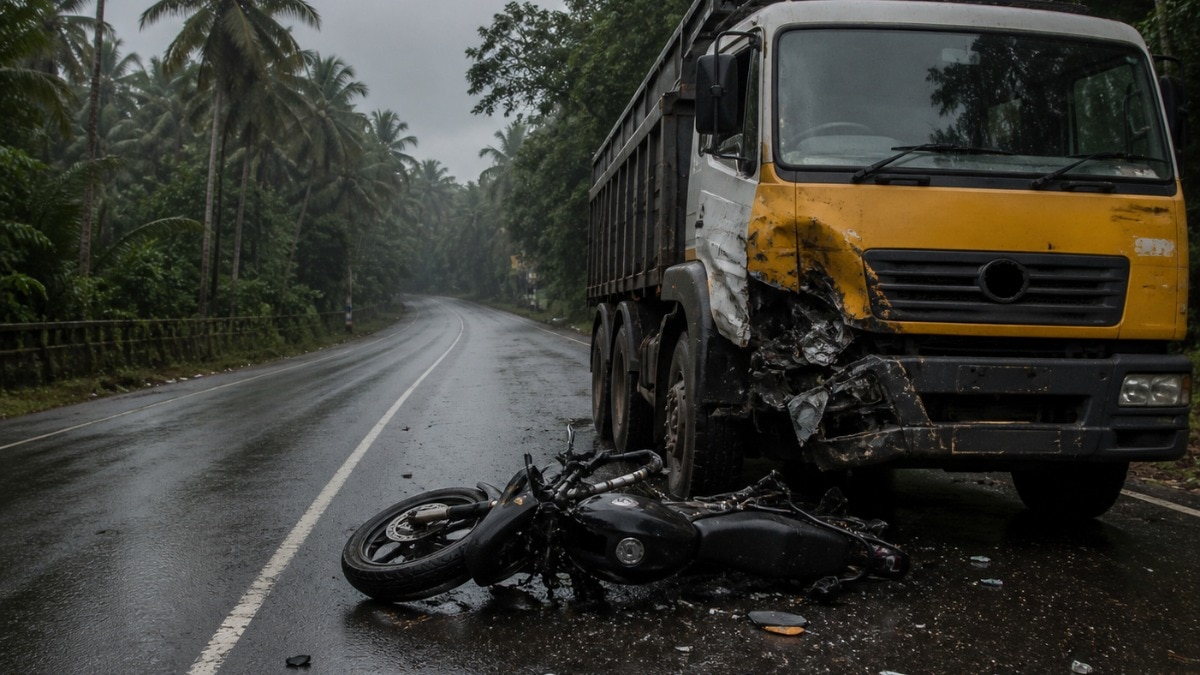 Two friends, aged 22 and 21, die after their bike collides with truck in Kerala
