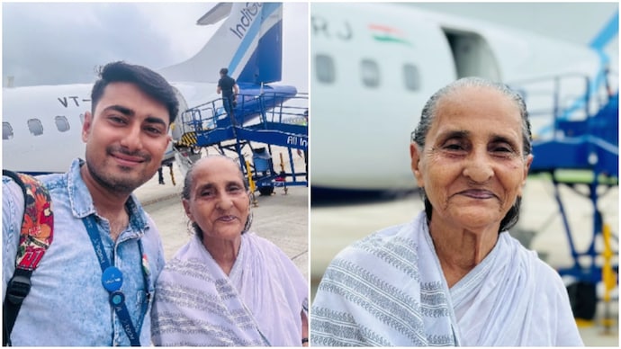 Man takes 84-year-old grandmother on her first flight, peak wholesome content ahead (Photo: @acjee.ofc/Instagram) Man takes 84-year-old grandmother on her first flight, peak wholesome content ahead