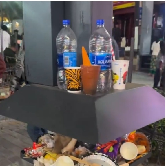 Newly installed charging hub in Manali turns into trash site within hours
