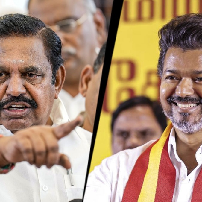Many MLAs from EPS-led AIADMK extended support to Vijay's TVK. (Photos: PTI)