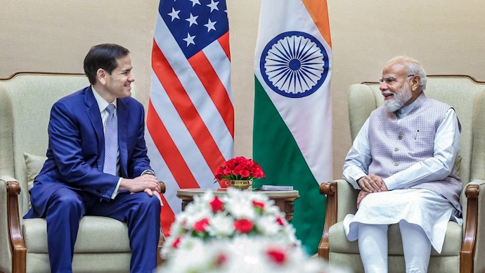 Prime Minister Narendra Modi with US Secretary of State Marco Rubio during a meeting in Delhi. (File Photo)