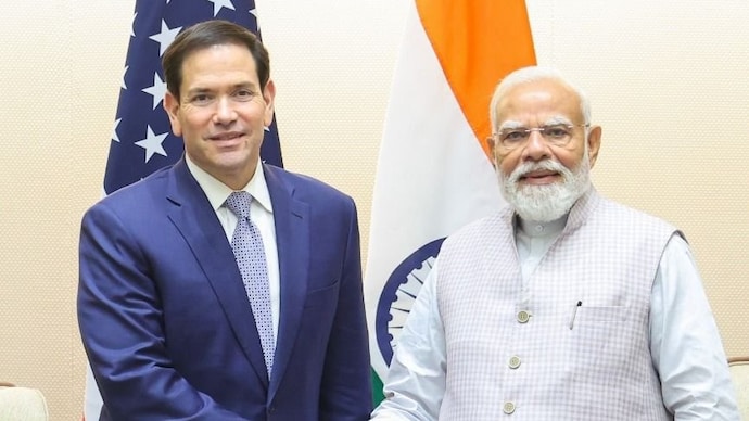 Prime Minister Narendra Modi and US Secretary of State Marco Rubio in Delhi on Saturday. (Photo: X/@narendramodi)