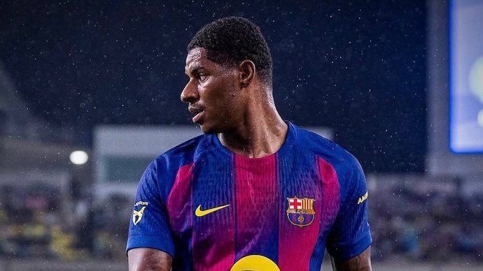 Marcus Rashford scores a stunning free kick against Real Madrid (Image: Instagram/@marcusrashford) Marcus Rashford, FC Barcelona