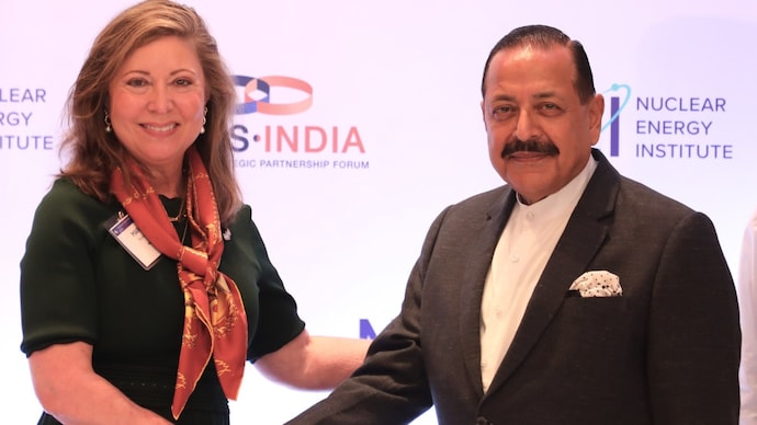 Maria Korsnick, President and CEO of the Nuclear Energy Institute, meeting Union Minister Jitendra Singh in New Delhi on May 18, 2026. Maria Korsnick, President and CEO of the Nuclear Energy Institute, meeting Union Minister Jitendra Singh in New Delhi on May 18, 2026.