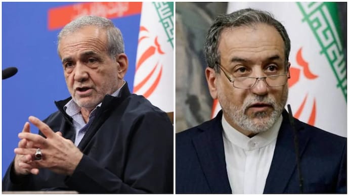 Iran President Masoud Pezeshkian, Foreign Minister Seyed Abbas Araghchi Masoud Pezeshkian, Seyed Abbas Araghchi