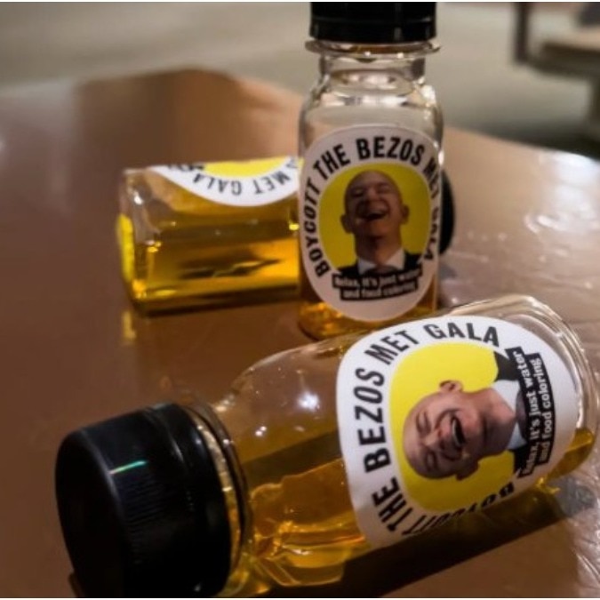 Why protesters placed ‘urine bottles’ at Met Gala to target Jeff Bezos