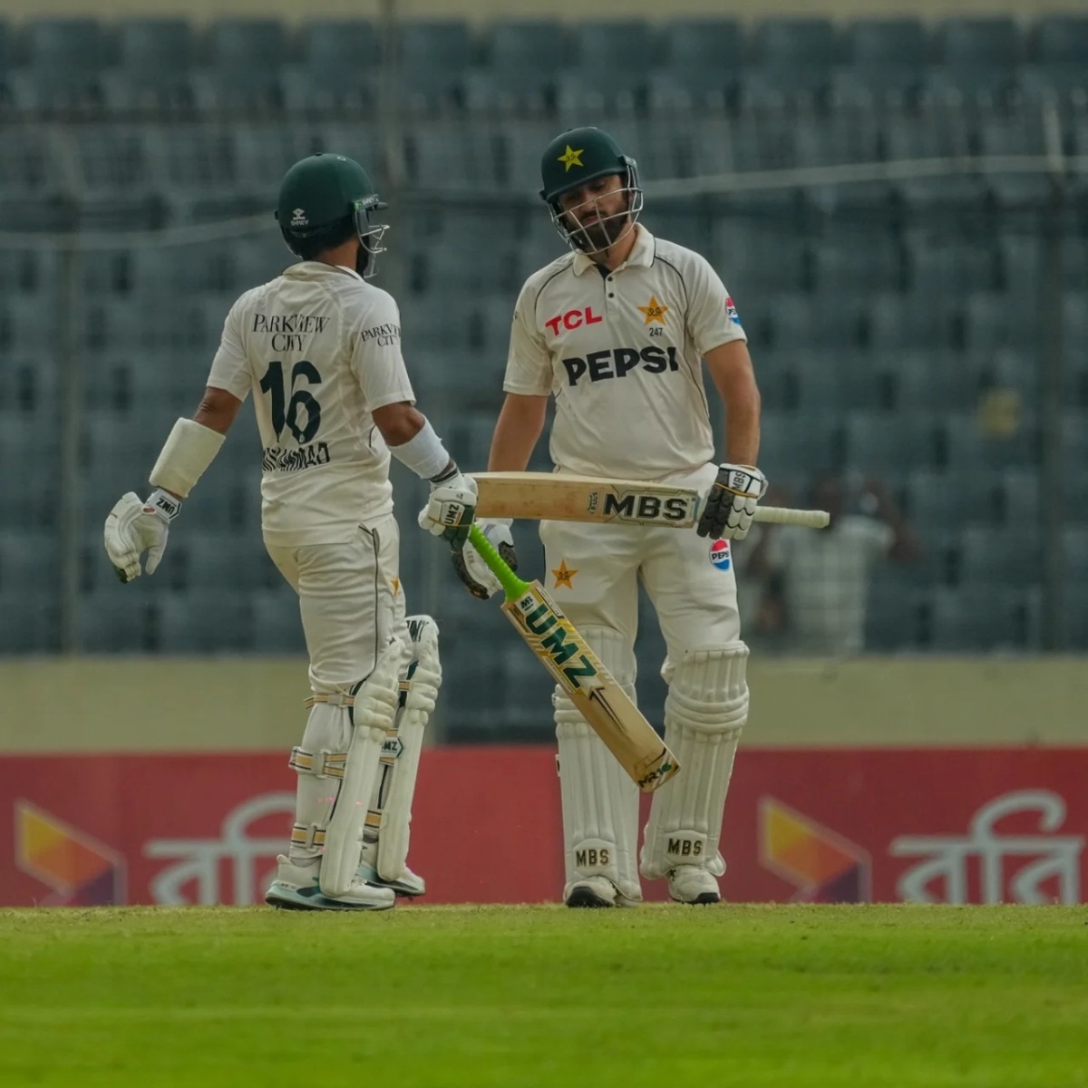 1st Test: Rizwan fifty, Azan Awais hundred not enough as Bangladesh take lead