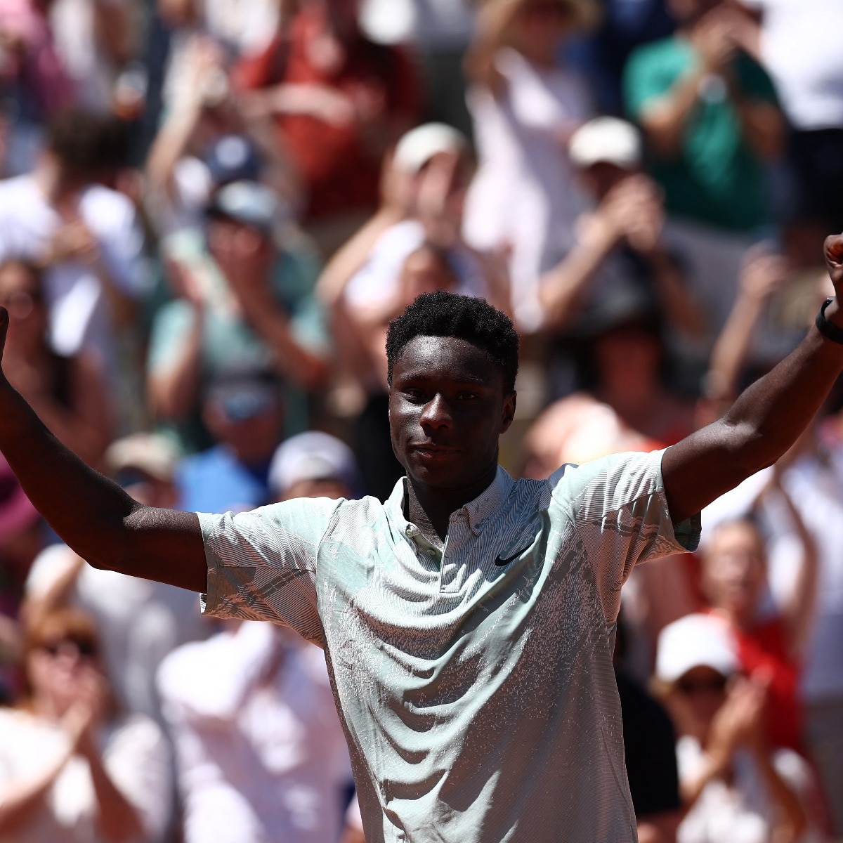 French teenager becomes youngest male Grand Slam match-winner in 17 years
