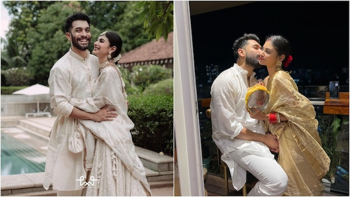 Mouni Roy and Suraj Nambiar got married in 2022. (Credit: Instagram/@mouniroy)