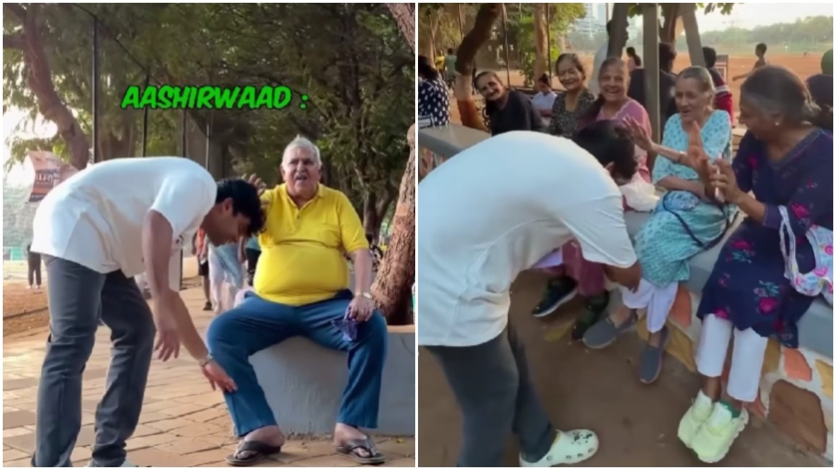 Mumbai man goes around asking strangers for aashirwaad, here's what it led to