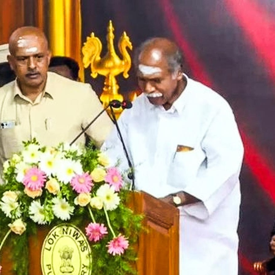 N Rangasamy takes oath as Puducherry Chief Minister for fifth time