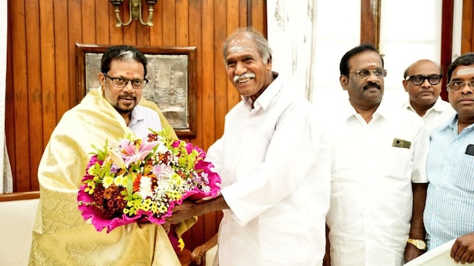 Puducherry CM N Rangasamy (Photo: X/@LGov_Puducherry) N Rangaswamy