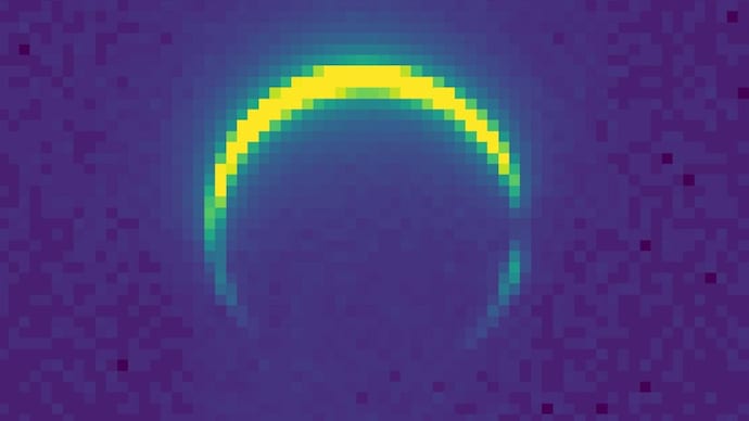 Nasa’s Psyche spacecraft captured this colorised crescent image of Mars on May 3, 2026, from a distance of roughly 4.8 million kilometres, ahead of its gravity assist flyby on May 15. (Photo: Nasa)