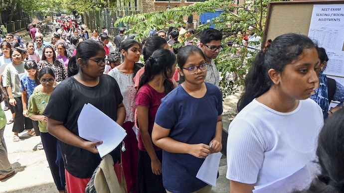 NEET UG 2026, held on May 3, has been cancelled after allegations of a ‘guess paper’ leak surfaced. (Photo: PTI) NEET UG 2026 held on May 3 cancelled over ‘guess paper’ leak. CBI probe ordered