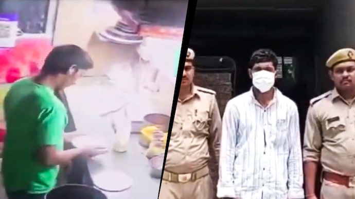 A forensic analysis will be conducted to rule out any tampering, confirmed police. Spiiting on pizza in Noida