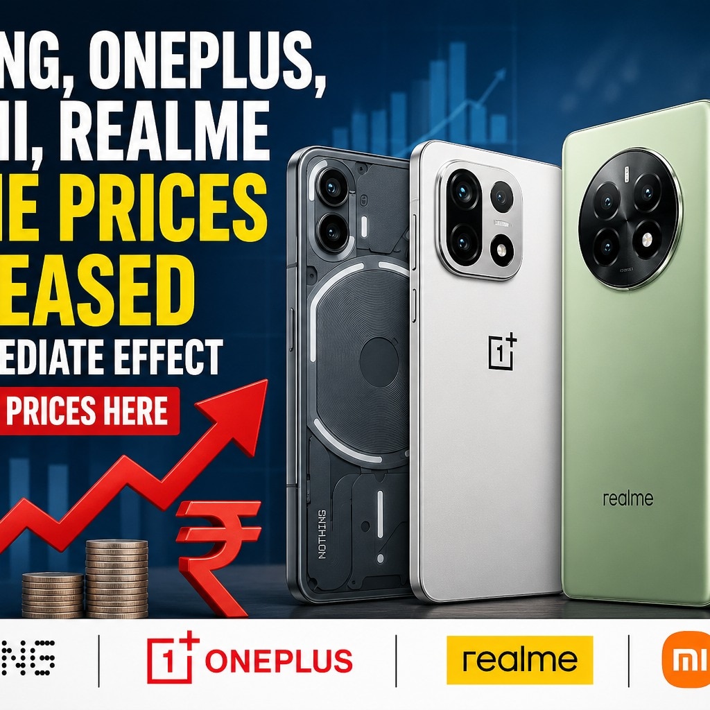 Nothing, OnePlus, Xiaomi, Realme phone prices increased with immediate effect