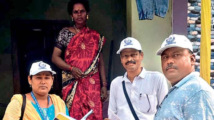 COUNTING CORPS: EC officials in Ganjam district, Odisha, April 26