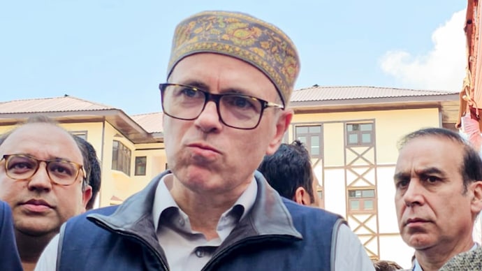 Jammu and Kashmir Chief Minister Omar Abdullah at an event in Pulwama on May 1. (Photo: PTI)
