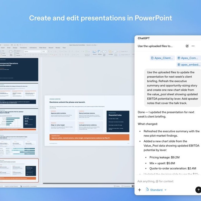 OpenAI has launched a beta ChatGPT add-in for Microsoft PowerPoint