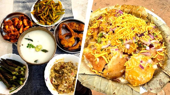 Pakhala Bhaat (L-food_flavur/Instagram), Dahi bara aloo dum (R - Ananth Rupanagudi/X) Pakhala bhaat and dahi bara aloo dum