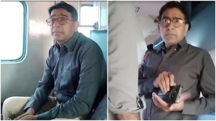 Passenger occupies reserved seat, pulls emergency chain when confronted (Photos: @Sagar_02X/X) Passenger occupies reserved seat, pulls emergency chain when confronted