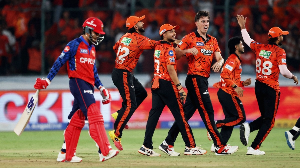 Pat Cummins got rid of Priyansh Arya in Hyderabad. (Image: Reuters) Pat Cummins, Priyansh Arya