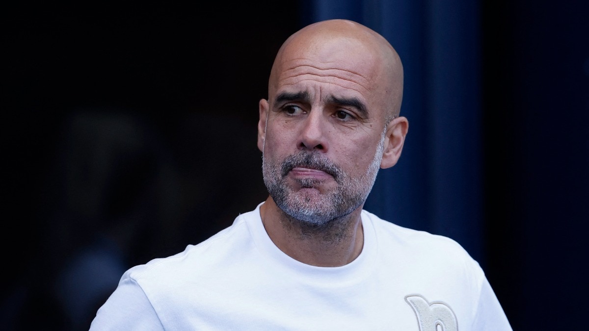 Tearful Pep Guardiola honoured with guard of honour in emotional Manchester City farewell