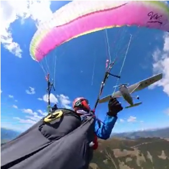 Plane rips through woman's parachute over Alps. Video captures terrifying moment