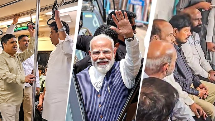 Kapil Mishra and Ramdas Athawale travelled by metro on Wednesday after PM Modi's austerity appeal PM Modi austerity appeal