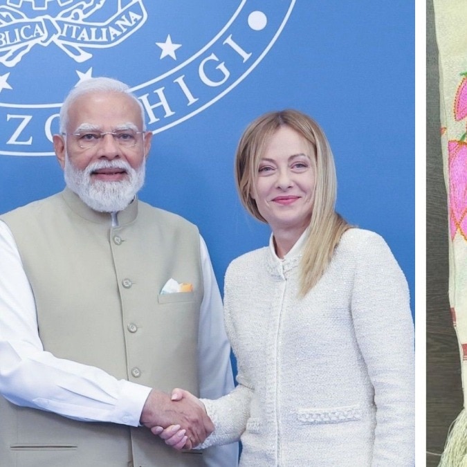 A Manipuri silk stole and more: Inside PM Modi’s gifts to Italy’s Meloni