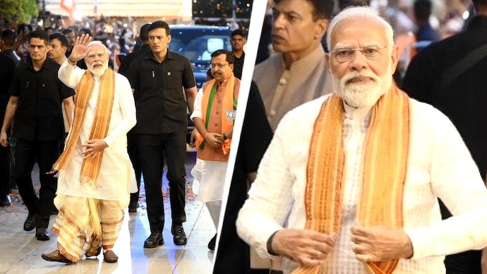 pm modi speech bengal assembly election results 2026 kurta dhoti