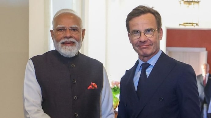 Prime Minister Narendra Modi held wide-ranging bilateral talks with Swedish Prime Minister Ulf Kristersson in Gothenburg (Photo- X/@narendramodi)
