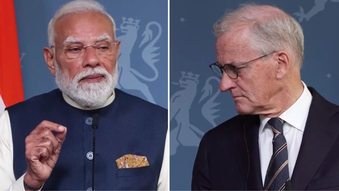 PM Narendra Modi and Jonas Gahr Store held talks in Oslo and elevated ties to a Green Strategic Partnership. PM Narendra Modi and Jonas Gahr Store held talks in Oslo and elevated ties to a Green Strategic Partnership.