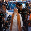 PM Narendra Modi at BJP HQ on Monday