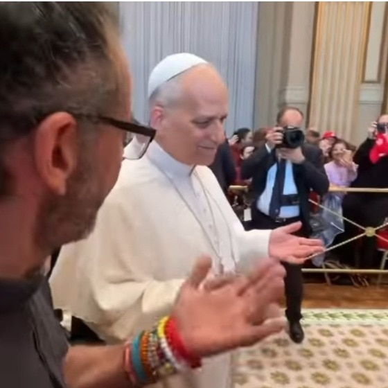 Pope Leo XIV doing the ‘6-7’ ragebaiting trend was not on anyone’s 2026 bingo card