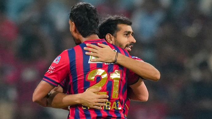 Prince picked up three wickets against RCB (Courtesy: PTI) Prince Yadav, Virat Kohli