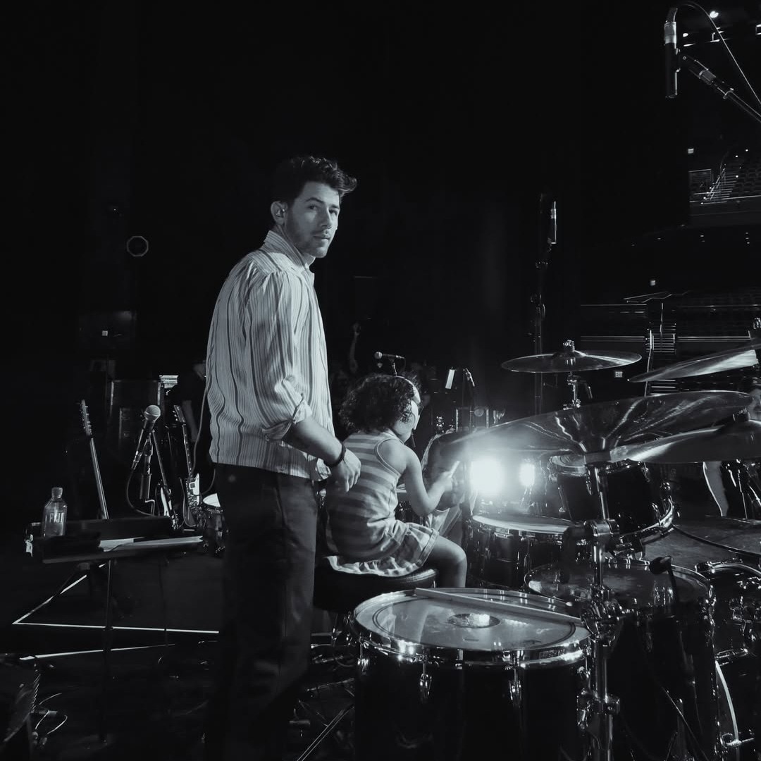 Priyanka Chopra-Nick Jonas’ daughter Malti becomes cutest backstage drummer. Pics