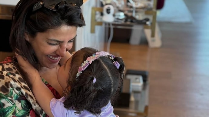 Priyanka Chopra and daughter Malti Marie in frame. (Photo: Instagram)