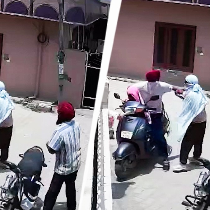 Caught on CCTV: Grandparents scream and fight back as Punjab girl kidnapped