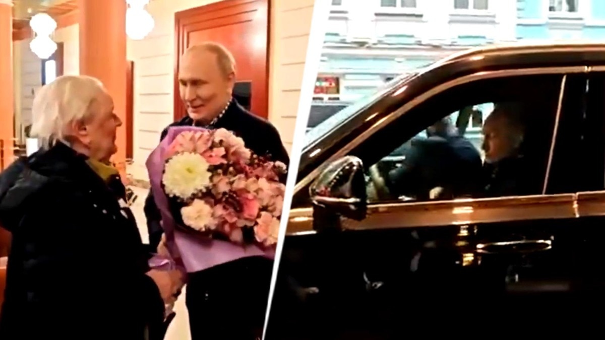 Watch: Putin drives Aurus, picks up his school teacher for dinner at Kremlin