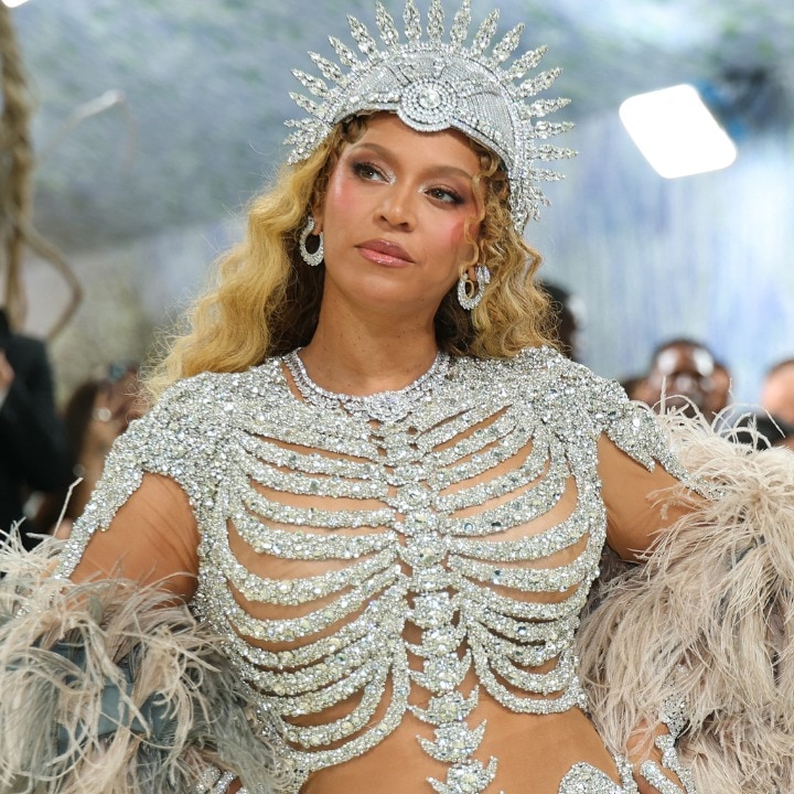 Wait, did Beyonce just make a Met Gala return in a skeleton dress?