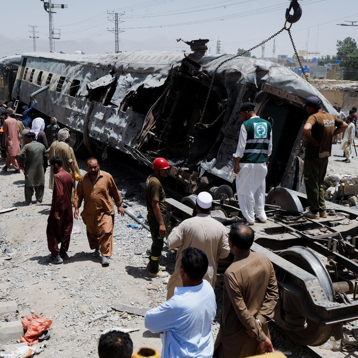 BLA claims attack on Pakistan military train near Quetta killed 82 soldiers